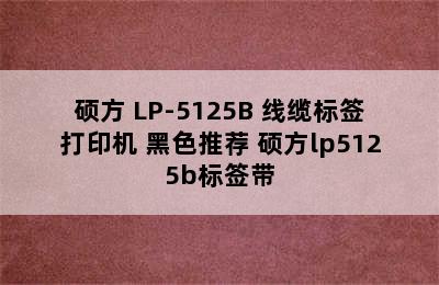 硕方 LP-5125B 线缆标签打印机 黑色推荐 硕方lp5125b标签带